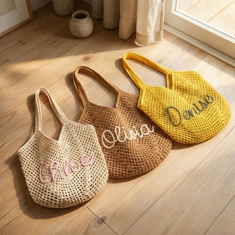 "Sun & Sand" Personalized Beach Tote Bag - Canvasgiftco