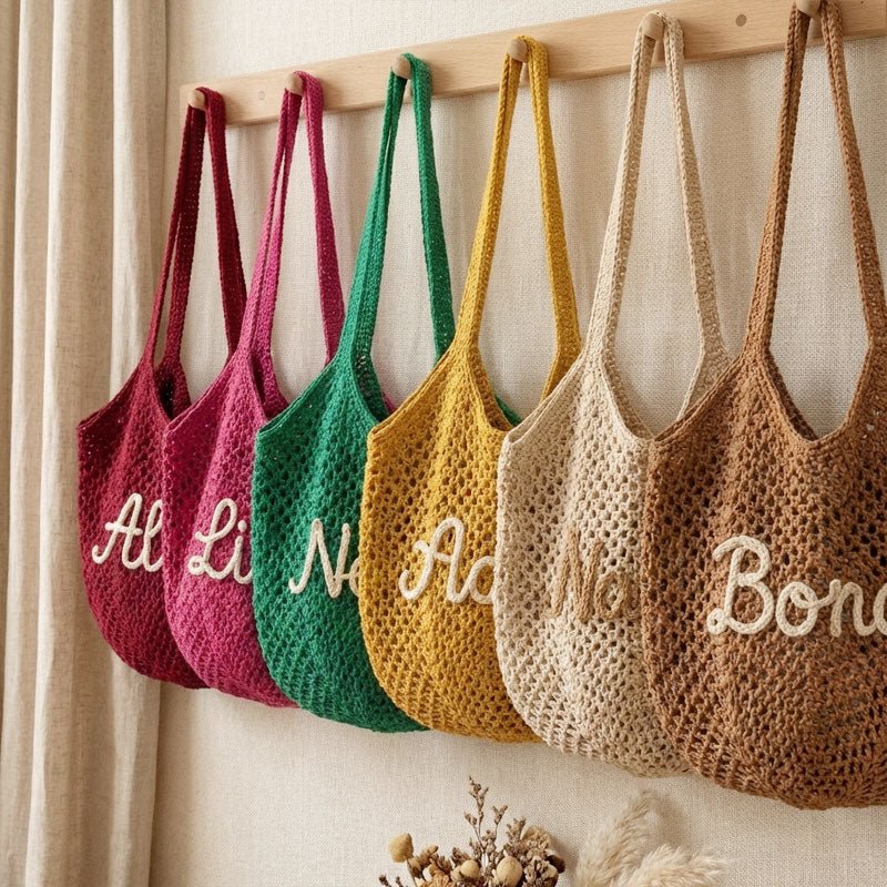 "Sun & Sand" Personalized Beach Tote Bag - Canvasgiftco
