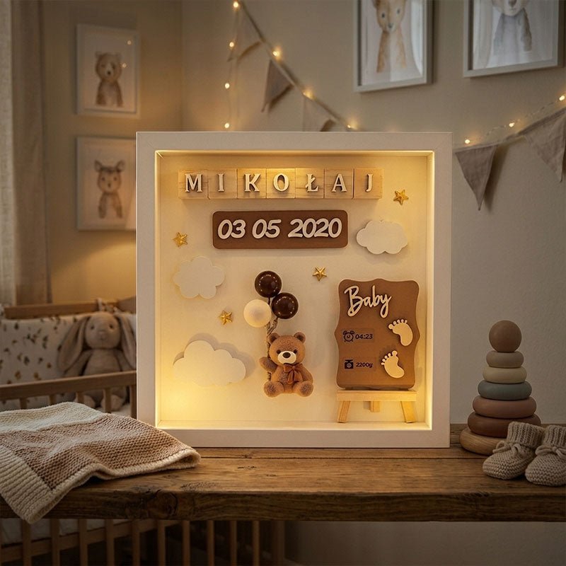 The Day Your World Changed Forever-Add your baby’s name, date & details in seconds - Canvasgiftco