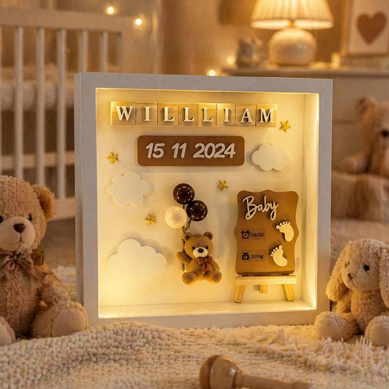 The Day Your World Changed Forever-Add your baby’s name, date & details in seconds - Canvasgiftco