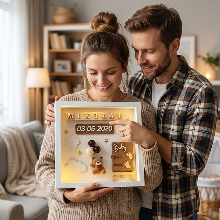 The Day Your World Changed Forever-Add your baby’s name, date & details in seconds - Canvasgiftco