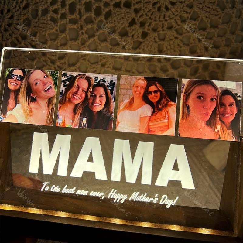 To The Best Mom Ever, Happy Mother's Day! - Personalized Acrylic Photos Plaque - Canvasgiftco