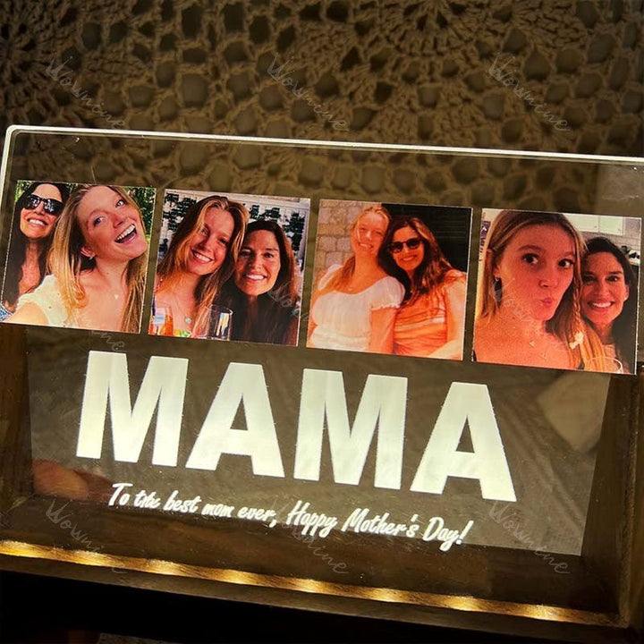 To The Best Mom Ever, Happy Mother's Day! - Personalized Acrylic Photos Plaque - Canvasgiftco