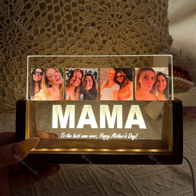 To The Best Mom Ever, Happy Mother's Day! - Personalized Acrylic Photos Plaque - Canvasgiftco