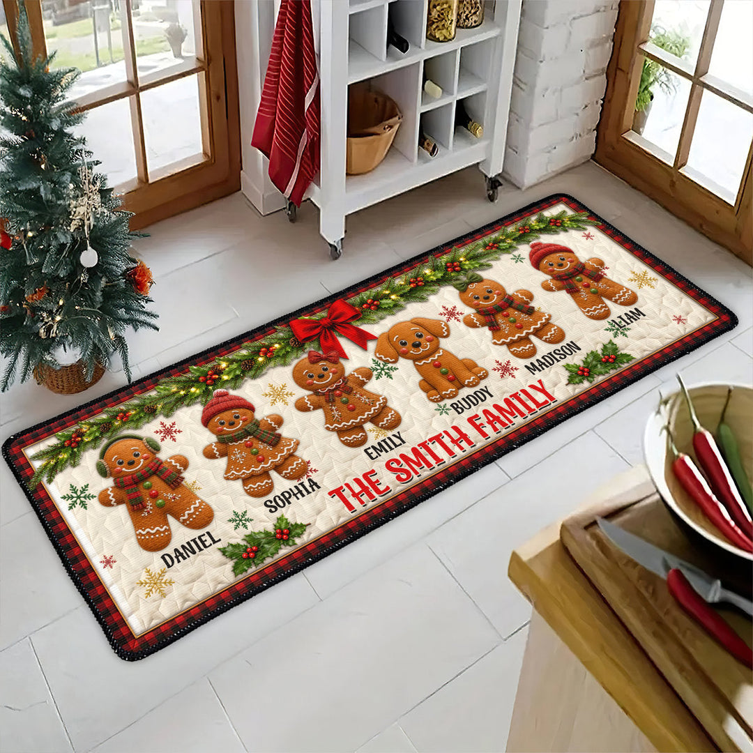 Our Sweet Family Lives Here - Personalized Runner Rug