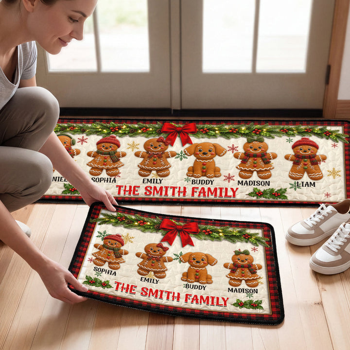 Our Sweet Family Lives Here - Personalized Runner Rug