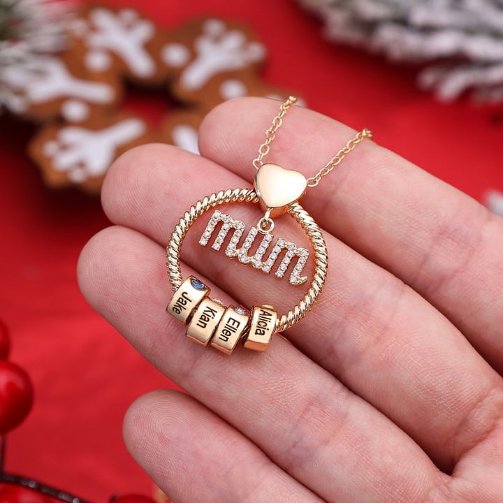 Custom Birthstone Necklace for Mom - Canvasgiftco